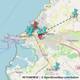 Mappa Via Empedocle D'Agrigento, 91100 Trapani TP, Italia (1.77)