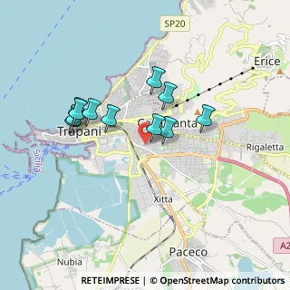 Mappa Via Empedocle D'Agrigento, 91100 Trapani TP, Italia (1.71818)