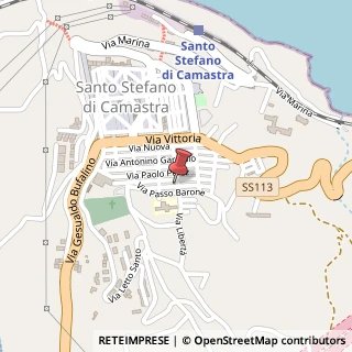Mappa Via croce milia, 98148 Santo Stefano di Camastra, Messina (Sicilia)