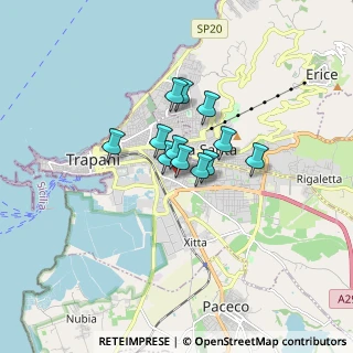 Mappa Via Penelope, 91100 Trapani TP, Italia (1.07583)