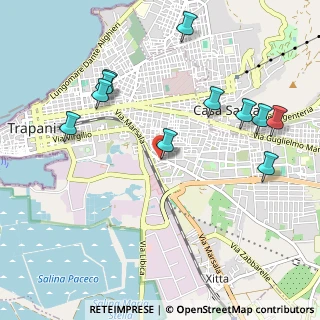 Mappa Via Bertino Salvatore, 91100 Trapani TP, Italia (1.27182)