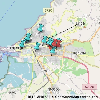 Mappa Via Alfonso Augello, 91100 Trapani TP, Italia (1.28308)