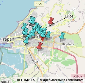 Mappa Via Pitagora, 91100 Trapani TP, Italia (1.413)