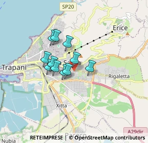 Mappa Via Pitagora, 91100 Trapani TP, Italia (1.27545)