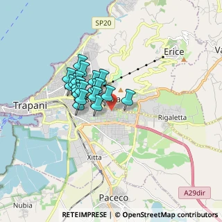 Mappa Via Pitagora, 91100 Trapani TP, Italia (1.384)