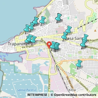 Mappa Via Capitano Sieli, 91100 Trapani TP, Italia (1.12947)