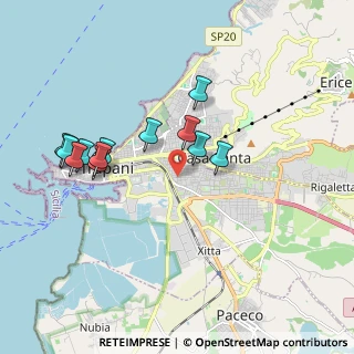 Mappa Via Gabriele D'Annunzio, 91100 Trapani TP, Italia (1.9875)