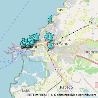 Mappa Via Gabriele D'Annunzio, 91100 Trapani TP, Italia (1.9885)