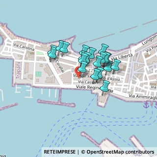 Mappa Via Cassaretto, 91100 Trapani TP, Italia (0.171)
