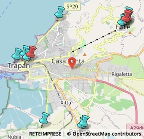 Mappa Viale Barbara Rizzo G. Ppe E. S. RE Asta, 91100 Trapani TP, Italia (3.63929)