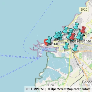 Mappa Via Generale Fardella Enrico, 91100 Trapani TP, Italia (2.2525)