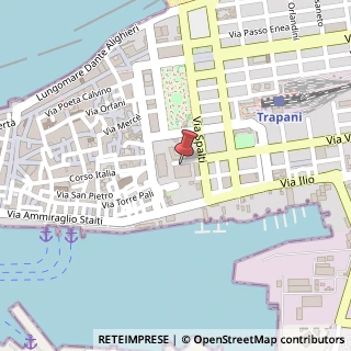 Mappa Via Marinella, 1, 91100 Trapani, Trapani (Sicilia)