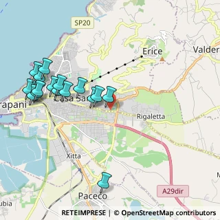 Mappa Via Guglielmo Marconi, 91016 Trapani TP, Italia (2.54688)