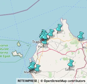 Mappa Via Guglielmo Marconi, 91100 Trapani TP, Italia (13.94286)