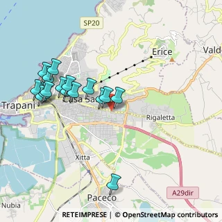 Mappa Via Guglielmo Marconi, 91100 Trapani TP, Italia (2.245)