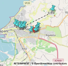 Mappa Via Guglielmo Marconi, 91100 Trapani TP, Italia (1.51636)