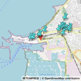 Mappa Via Avvocato Giuseppe Palmeri, 91100 Trapani TP, Italia (1.07231)