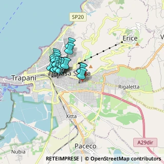 Mappa Via delle Naiadi, 91100 Trapani TP, Italia (1.4245)
