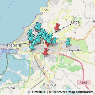 Mappa Via delle Naiadi, 91100 Trapani TP, Italia (1.3715)