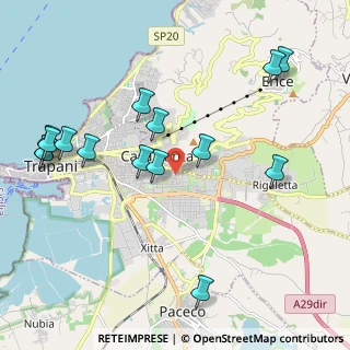 Mappa Via delle Naiadi, 91100 Trapani TP, Italia (2.63133)