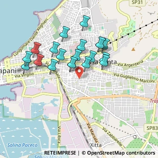Mappa Via Antonello da Messina, 91100 Trapani TP, Italia (0.9395)