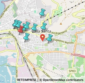 Mappa Via degli Ioni, 91100 Trapani TP, Italia (1.04091)