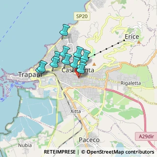 Mappa Via degli Ioni, 91100 Trapani TP, Italia (1.33333)