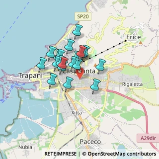 Mappa Via degli Ioni, 91100 Trapani TP, Italia (1.4045)