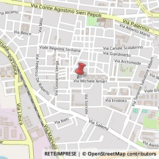 Mappa Via Michele Amari, 41, 91100 Trapani, Trapani (Sicilia)