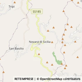 Mappa Novara di Sicilia