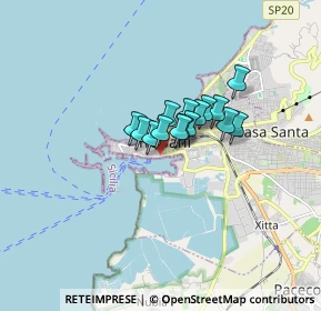 Mappa Via Aragonesi, 91100 Trapani TP, Italia (0.986)