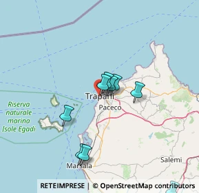 Mappa Via Aragonesi, 91100 Trapani TP, Italia (22.71)