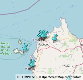 Mappa Via Terenzio, 91100 Trapani TP, Italia (21.76231)