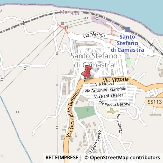 Mappa Via Vittoria, N 90, 98077 Santo Stefano di Camastra, Messina (Sicilia)
