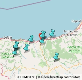 Mappa Via Leopardi, 98077 Santo Stefano di Camastra ME, Italia (15.4175)