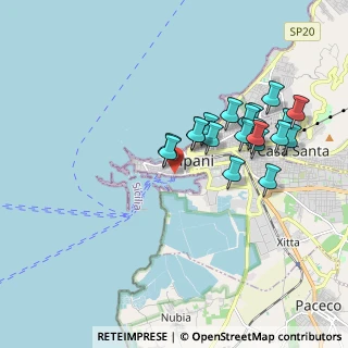 Mappa Via della Luce, 91100 Trapani TP, Italia (1.9355)