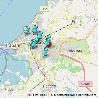 Mappa Via Francesco De Stefano, 91100 Trapani TP, Italia (1.39)