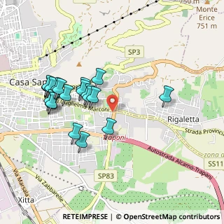 Mappa Via Leonardo Sciascia, 91100 Trapani TP, Italia (1.0615)