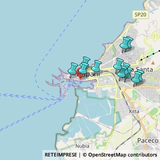 Mappa Via Biscottai, 91100 Trapani TP, Italia (2.05417)