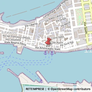 Mappa Via Ammiraglio Staiti, 25, 91100 Trapani, Trapani (Sicilia)