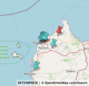 Mappa Via Gustavo Ricevuto, 91100 Trapani TP, Italia (5.71182)