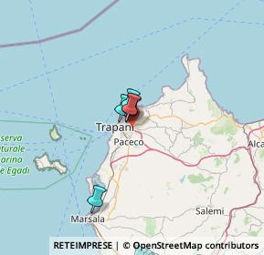 Mappa Via Gustavo Ricevuto, 91100 Trapani TP, Italia (30.04333)