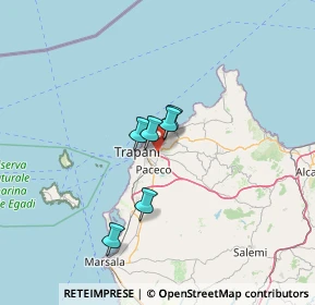 Mappa Via Gustavo Ricevuto, 91100 Trapani TP, Italia (21.59429)