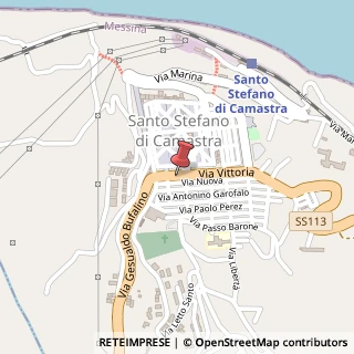 Mappa Via Vittoria, 60, 98077 Santo Stefano di Camastra, Messina (Sicilia)
