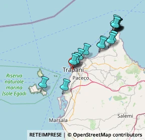 Mappa Via Ammiraglio Staiti, 91100 Trapani TP, Italia (17.46368)