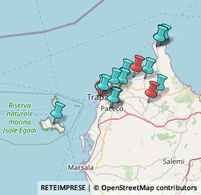 Mappa Via Ammiraglio Staiti, 91100 Trapani TP, Italia (13.08867)