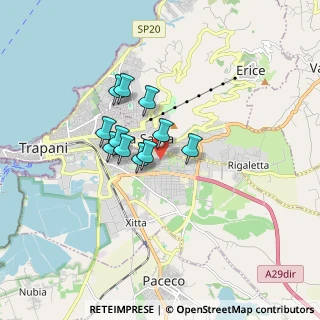 Mappa Via Francesco Giaconia, 91100 Trapani TP, Italia (1.29273)