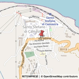 Mappa Via Vittoria, 59, 1, 98077 Santo Stefano di Camastra, Messina (Sicilia)