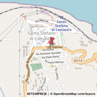 Mappa Via Vittoria,  67, 98148 Santo Stefano di Camastra, Messina (Sicilia)