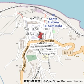 Mappa Via Vittoria, 95, 98077 Santo Stefano di Camastra, Messina (Sicilia)